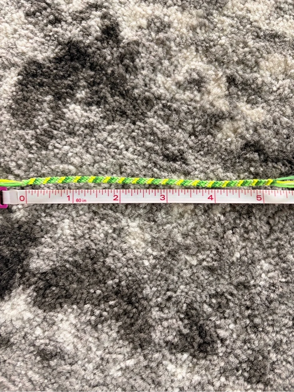 Green & Yellow Braided Friendship Bracelet